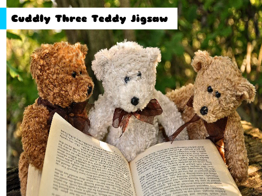 Cuddly Three Teddy Jigsaw game cover